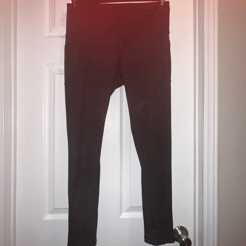 Black Patterned Leggings
